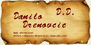 Danilo Drenovčić vizit kartica
